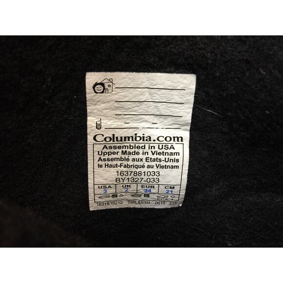 Columbia Kids Camouflage gray/purple Winter Boots,  size 3 - Picture 8 of 11